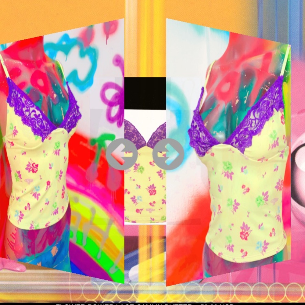 Omighty floral lace tank